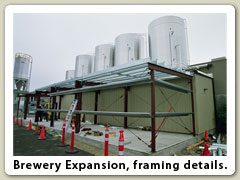 Brewery Expansion, framing details