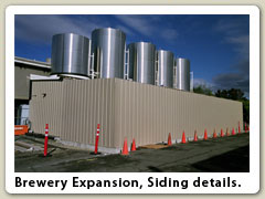 Brewery Expansion, siding details